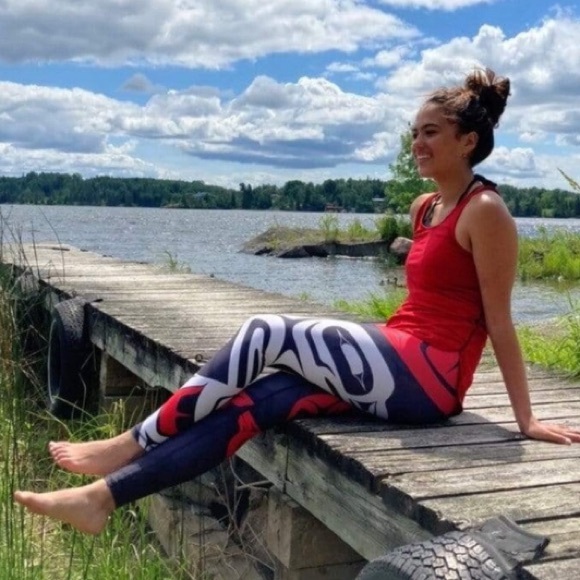 NoMiNoU Activewear Athleisure Leggings Eagle & Raven -  Yin Yang XL - Picture 15 of 16